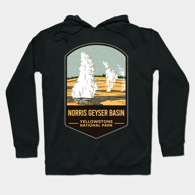 Norris Geyser Basin Yellowstone National Park Hoodie by JordanHolmes